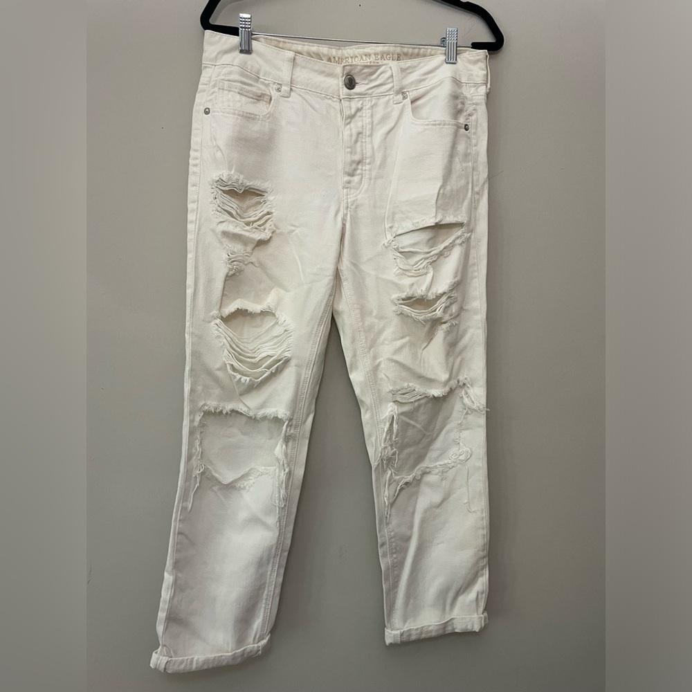 White Distressed Jeans